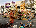 Image 17Wonderful Indonesia floral float, depicting wayang golek wooden puppet in Pasadena Rose Parade 2013. (from Tourism in Indonesia)