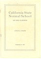 The California State Normal School, San Jose, catalog from 1918-1919 school year