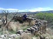 Tony "The Marine" Santiago posing in the Ruins of a Sinagua house, which dates back to 1050 AD.