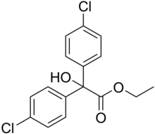 Skeletal formula of chlorobenzilate