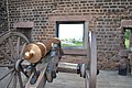 Fort James Jackson interior cannon