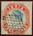 India 1854, cut square