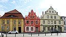 Old tenements at the Market Square in Luckau (Łuków)