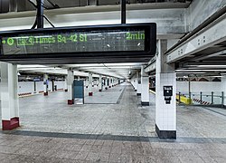 Widened platform at Grand Central