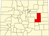 科罗拉多州林肯县地图