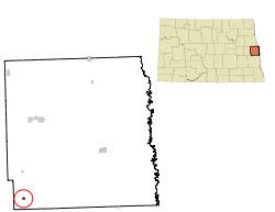 Location of Galesburg, North Dakota
