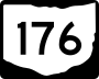 State Route 176 marker