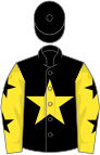 Black, yellow star, yellow sleeves, black stars