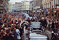 Image 33President John F. Kennedy in motorcade in Cork on 27 June 1963 (from History of Ireland)
