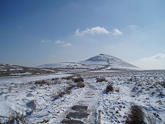 Shutlingsloe from the Macclesfield Forest path