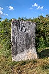 South West Coast Path marker stone at Jennycliff, Plymouth