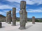 The Atlantes — columns in the form of Toltec warriors in Tula.