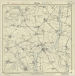 German map of the Gmina Kłecko from 1919, the village of Polska Wieś was marked as Paulsdorf