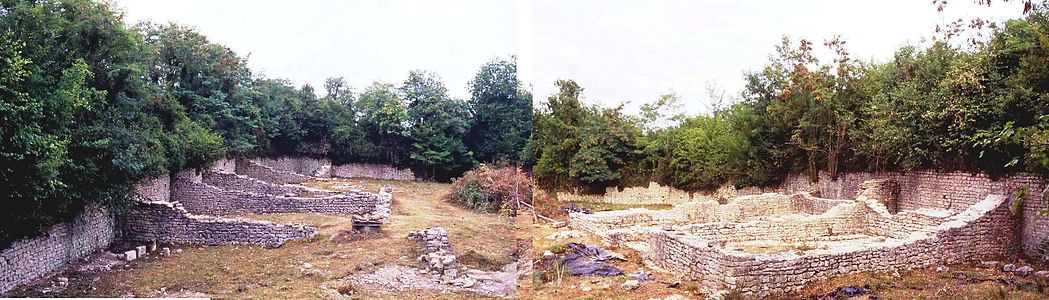 View from the east in 2004, ducal hall to the right