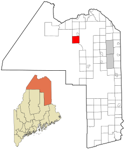 Location of Winterville Plantation, Maine