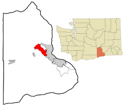 Location of West Richland, Washington