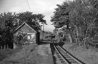 Brynglas station, looking east. 2 June 1962.