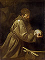 Caravaggio, Saint Francis in Prayer