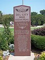 Del City War Memorial from up close