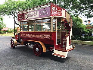 A 1912 Daimler CC Bus, one of five (English) Daimler Company buses exported to Australia