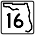 State Road 16 marker