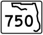 State Road 750 marker