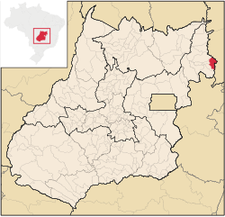 Location of Mambaí in Goiás