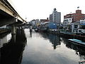 神奈川新町站附近的入江川。现在为运河。