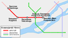 Route map of the proposed and partly-constructed Krasnoyarsk Metro