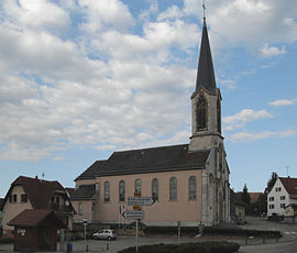 The church in Liebsdorf