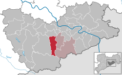 利布施塔特在萨克森施韦茨-东厄尔士山县的位置