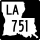 Louisiana Highway 751 marker
