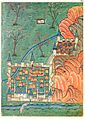 16th century map of Hamedan, Iran