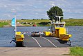 Ferry across the river Meuse