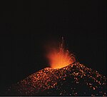 Pacaya after a strombolian eruption (1992).