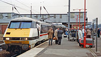 91021 at Peterborough in 1992.