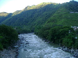 A picture token of the Zamora River.