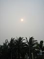 Obscured sun (haze)