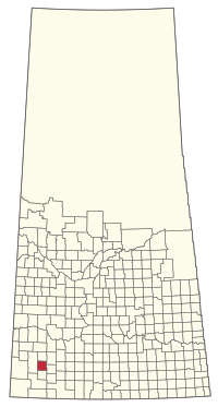 Location of the RM of Carmichael No. 109 in Saskatchewan