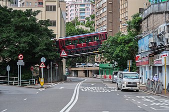 横跨坚尼地道的缆车铁桥