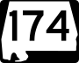 State Route 174 marker