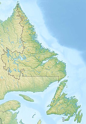 Map showing the location of Torngat Mountains National Park