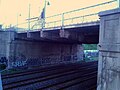 View of Dufferin Street bridge showing deterioration.