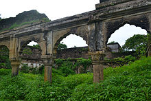 Entrance at a ruined building at Vijay Garh Fort
