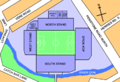 Plan of Hillsborough Stadium and the surrounding area
