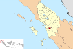 Location within North Sumatra