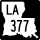 Louisiana Highway 377 marker