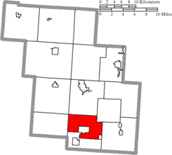 Location of Salt Lick Township in Perry County