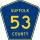 County Route 53 marker