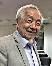 A photograph of William Shi-Yuan Wang 王士元, at Peking University, Beijing, May 5, 2018